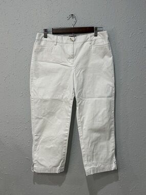 Talbots Perfect Skimmer White Pants Size 8